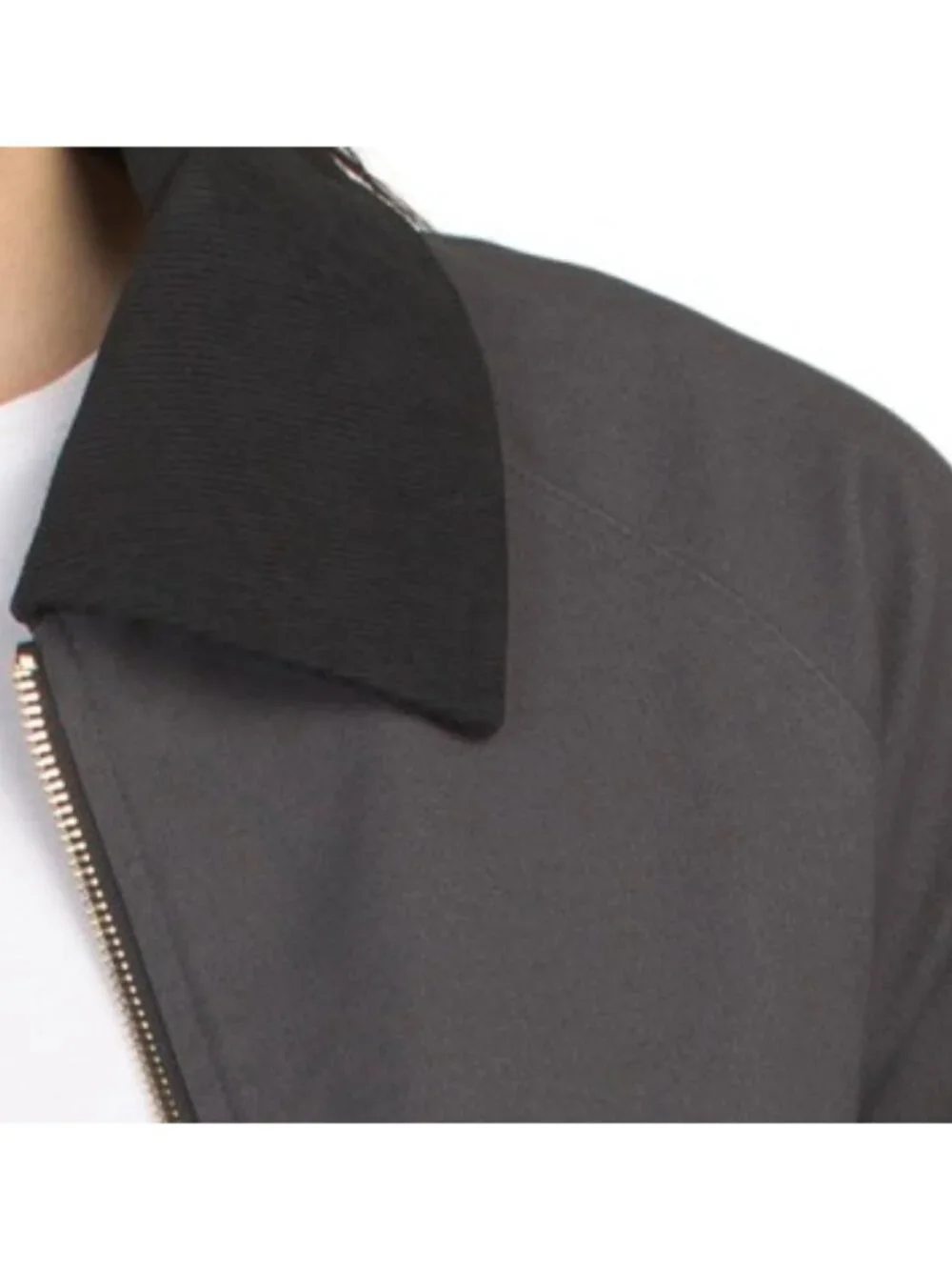 BERNARDO Brushed Cotton Blend Color Block Coat